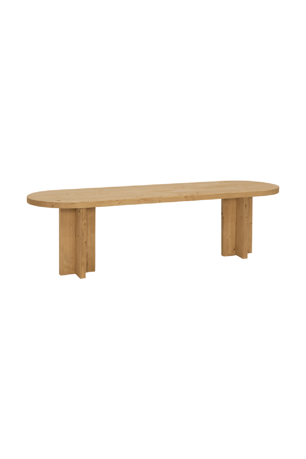 Oval Solid Wood Bench | Decowood Tokyo | Oroa.com