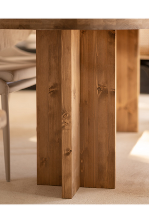 Oval Solid Wood Dining Table | Decowood Tokyo | Oroa.com