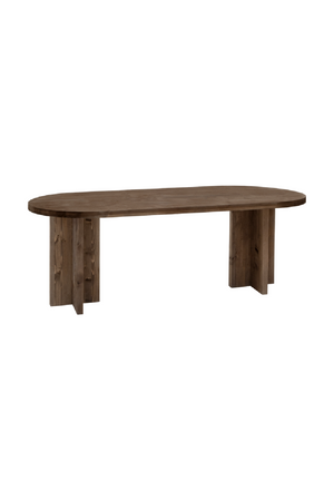 Oval Solid Wood Dining Table | Decowood Tokyo | Oroa.com