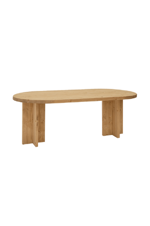 Oval Solid Wood Dining Table | Decowood Tokyo | Oroa.com