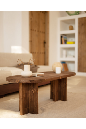 Japandi Oval Coffee Table | Decowood Tokyo | Oroa.com