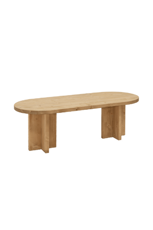 Japandi Oval Coffee Table | Decowood Tokyo | Oroa.com