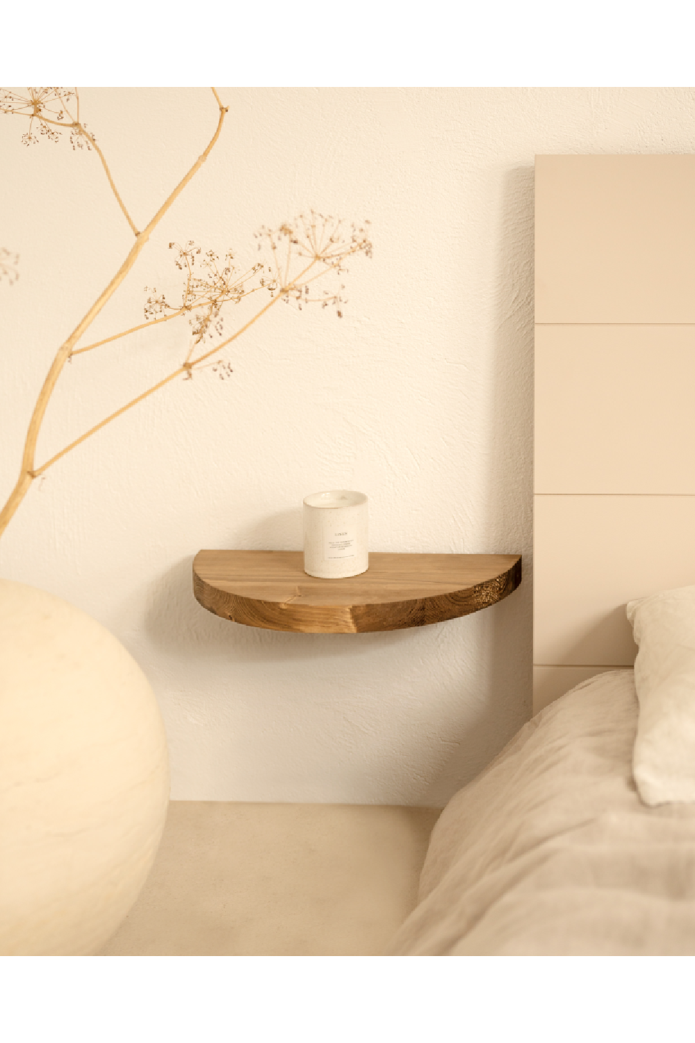 Curved Floating Nightstand | Decowood Tokyo | Oroa.com