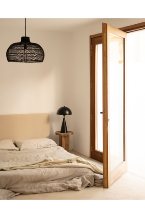 Japandi Round Bedside Table | Decowood Tokyo | Oroa.com