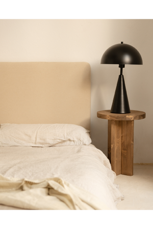 Japandi Round Bedside Table | Decowood Tokyo | Oroa.com