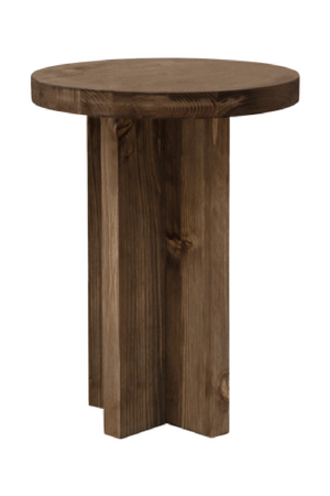 Japandi Round Bedside Table | Decowood Tokyo | Oroa.com