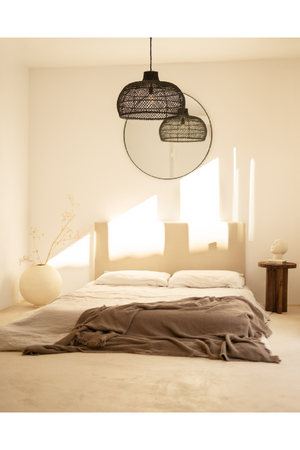 Japandi Round Bedside Table | Decowood Tokyo | Oroa.com