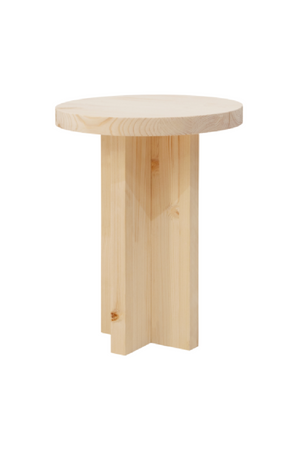 Round Solid Wood Stool | Decowood Tokyo | Oroa.com