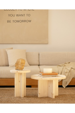 Round Solid Wood Stool | Decowood Tokyo | Oroa.com