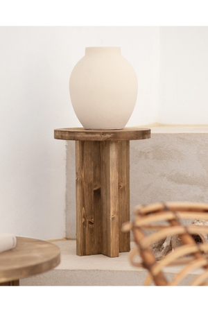 Round Solid Wood Stool | Decowood Tokyo | Oroa.com
