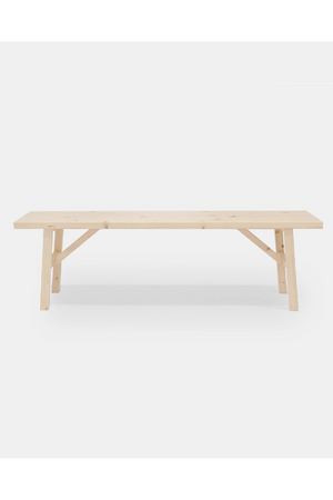 Scandinavian Wooden Bench | Decowood Siep | OROA.com
