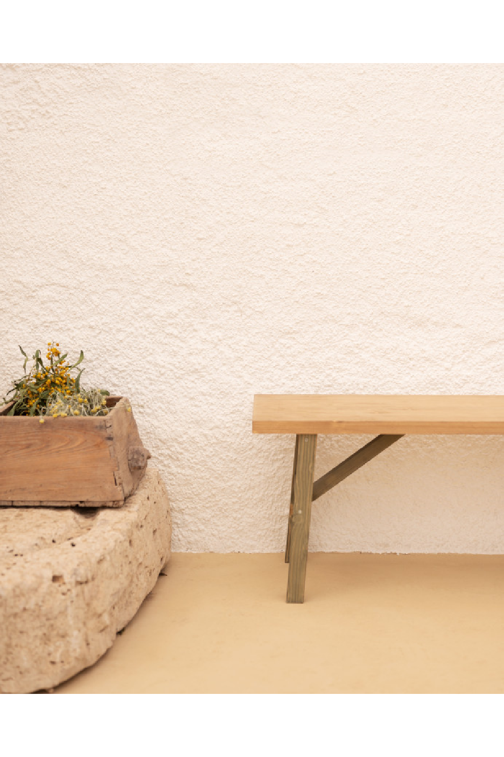 Scandinavian Wooden Bench | Decowood Siep | OROA.com