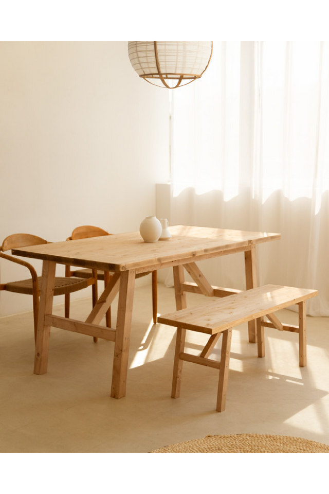 Scandinavian Wooden Bench | Decowood Siep | OROA.com