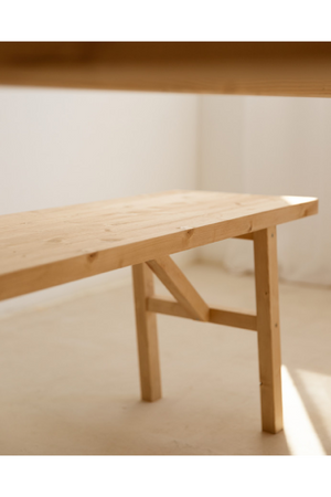 Scandinavian Wooden Bench | Decowood Siep | OROA.com