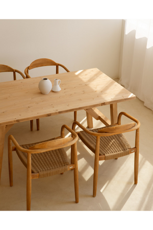 Scandinavian Wooden Dining Table | Decowood Siep | OROA.com