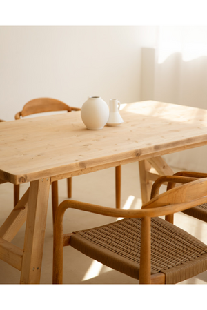 Scandinavian Wooden Dining Table | Decowood Siep | OROA.com