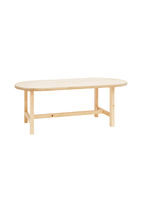 Wooden Oval Dining Table | Decowood Olivia | Oroa.com