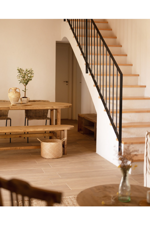 Wooden Oval Dining Table | Decowood Olivia | Oroa.com