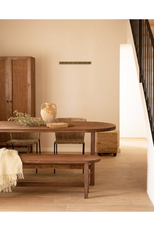 Wooden Oval Dining Table | Decowood Olivia | Oroa.com