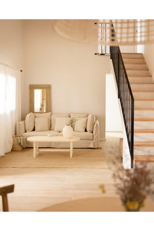 Spruce Wood Oval Coffee Table | Decowood Olivia | Oroa.com