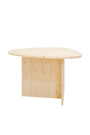 Organic-Shaped Wooden Dining Table | Decowood Mur | Oroa.com