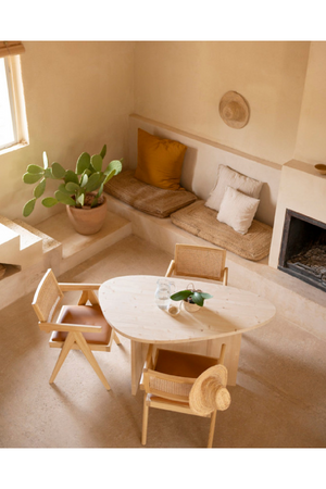 Organic-Shaped Wooden Dining Table | Decowood Mur | Oroa.com