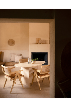 Organic-Shaped Wooden Dining Table | Decowood Mur | Oroa.com