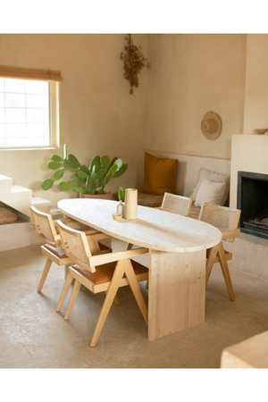 Asymmetrical Oval Dining Table | Decowood Mur | Oroa.com