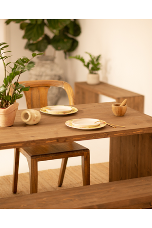 Angular Solid Wood Dining Table | Decowood Telva | Oroa.com