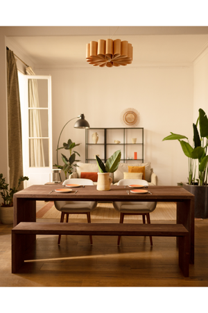 Angular Solid Wood Dining Table | Decowood Telva | Oroa.com