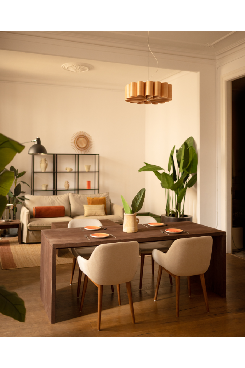 Angular Solid Wood Dining Table | Decowood Telva | Oroa.com