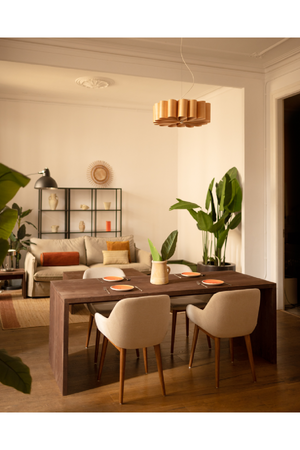 Angular Solid Wood Dining Table | Decowood Telva | Oroa.com