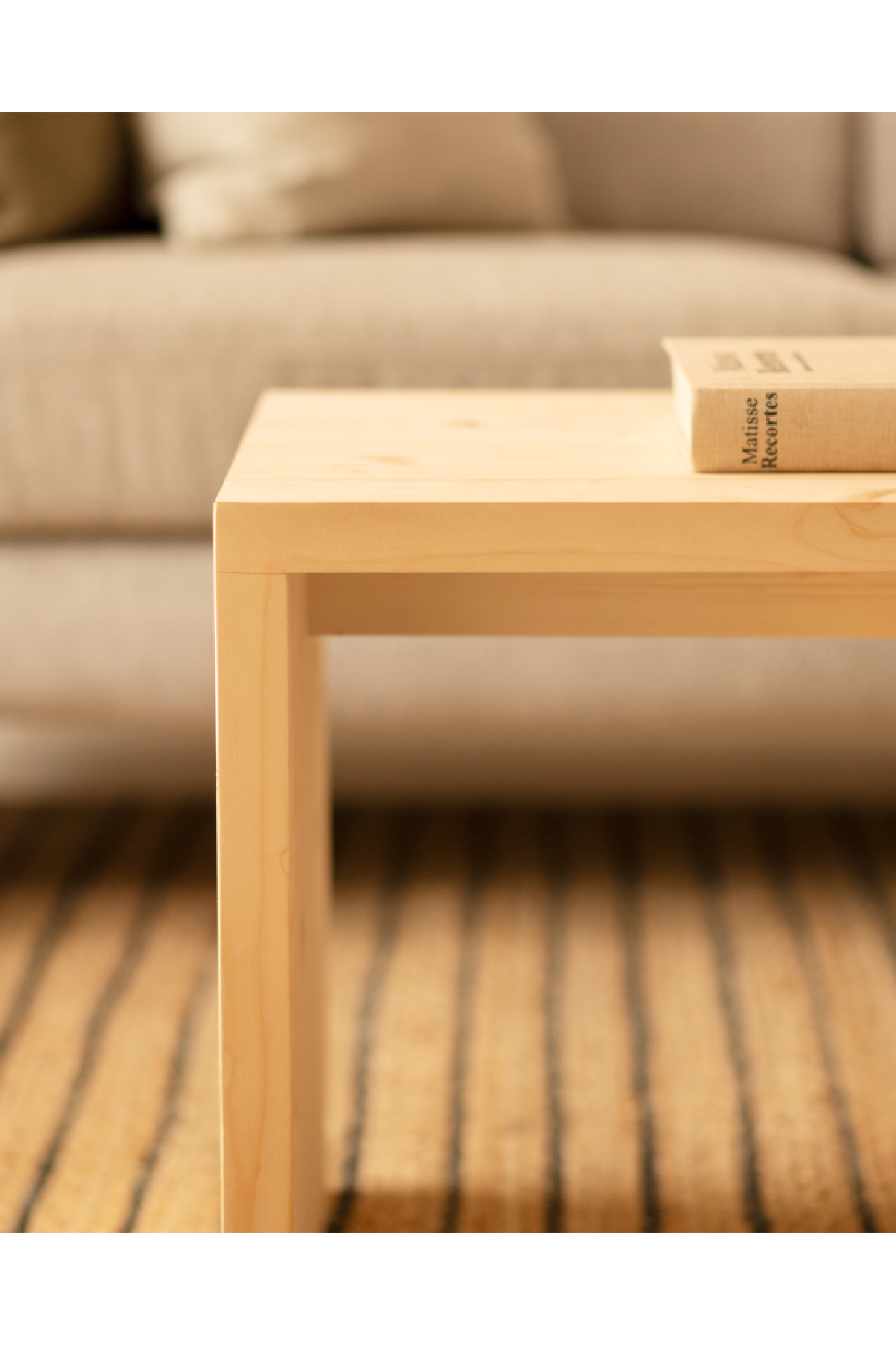 Angular Solid Wood Coffee Table | Decowood Telva | Oroa.com