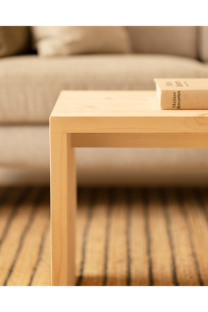 Angular Solid Wood Coffee Table | Decowood Telva | Oroa.com