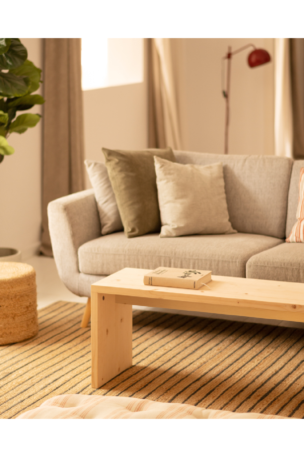 Angular Solid Wood Coffee Table | Decowood Telva | Oroa.com