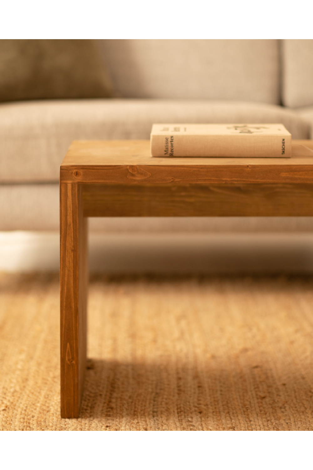 Angular Solid Wood Coffee Table | Decowood Telva | Oroa.com