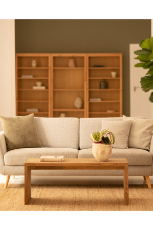 Angular Solid Wood Coffee Table | Decowood Telva | Oroa.com