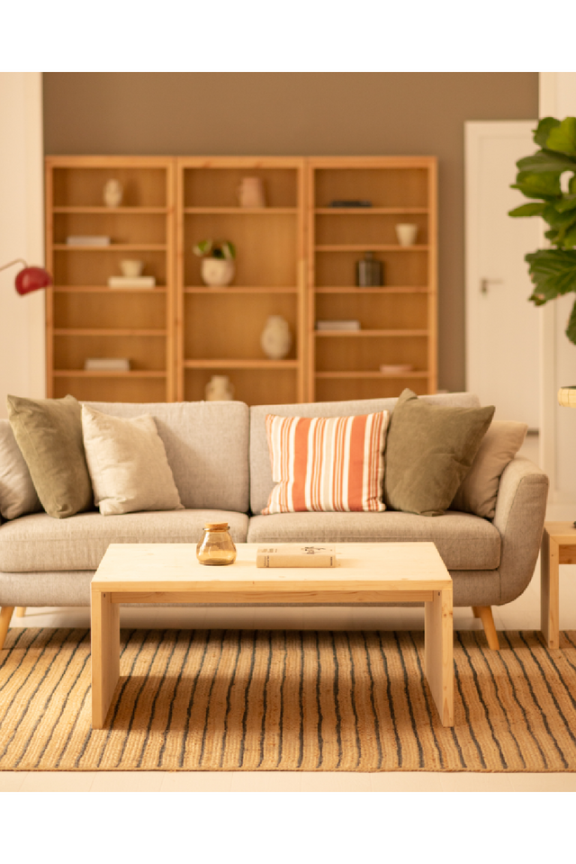 Angular Solid Wood Coffee Table | Decowood Telva | Oroa.com