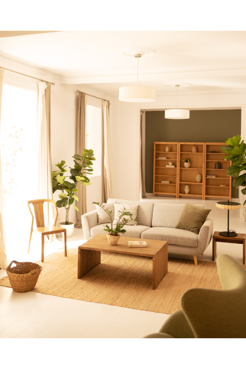 Angular Solid Wood Coffee Table | Decowood Telva | Oroa.com