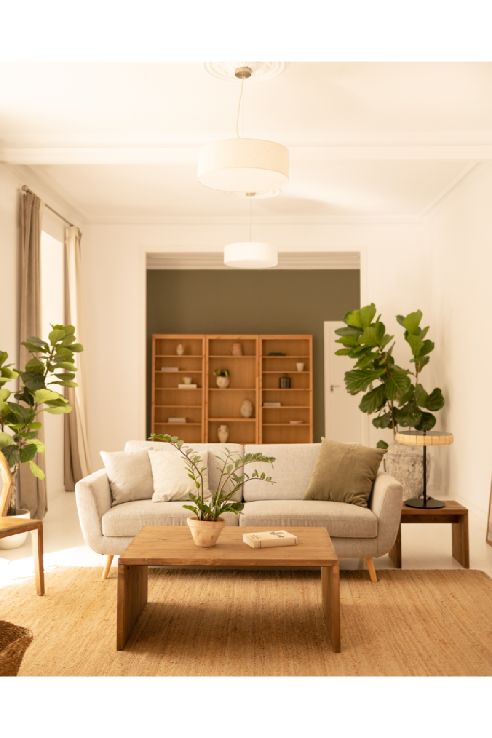 Angular Solid Wood Coffee Table | Decowood Telva | Oroa.com