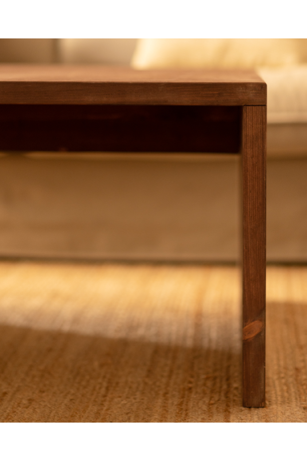 Angular Solid Wood Coffee Table | Decowood Telva | Oroa.com