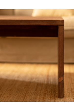 Angular Solid Wood Coffee Table | Decowood Telva | Oroa.com