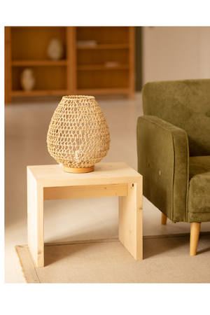 Angular Solid Wood Stool | Decowood Telva | Oroa.com