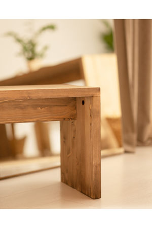Angular Solid Wood Stool | Decowood Telva | Oroa.com