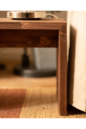 Angular Solid Wood Stool | Decowood Telva | Oroa.com