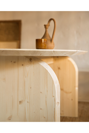 Wooden Oval Coffee Table | Decowood Bloom | Oroa.com