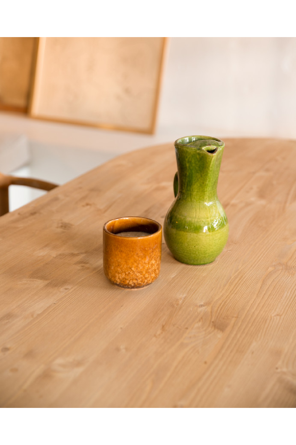 Wooden Oval Coffee Table | Decowood Bloom | Oroa.com