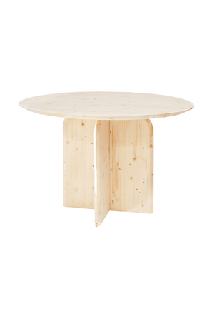 Round Solid Wood Dining Table | Decowood Bloom | Oroa.com