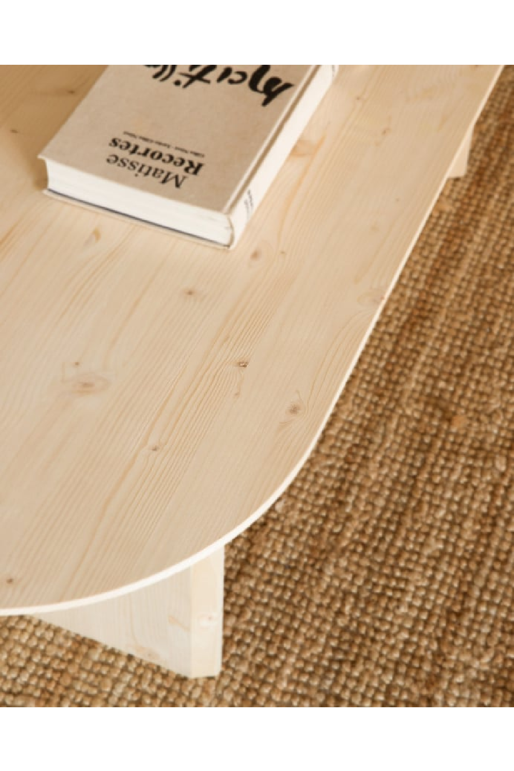 Wooden Oval Coffee Table | Decowood Bloom | Oroa.com