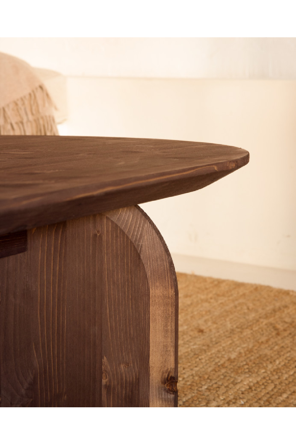 Wooden Oval Coffee Table | Decowood Bloom | Oroa.com